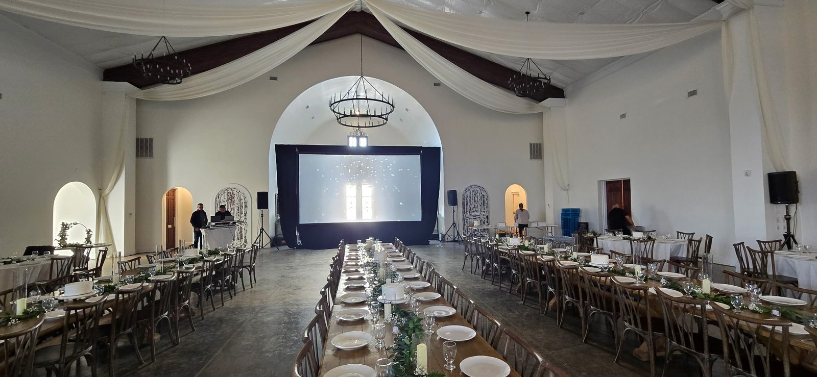 Private dinner celebration at 14TENN, Nashville, TN, with AV by Nashville Visual