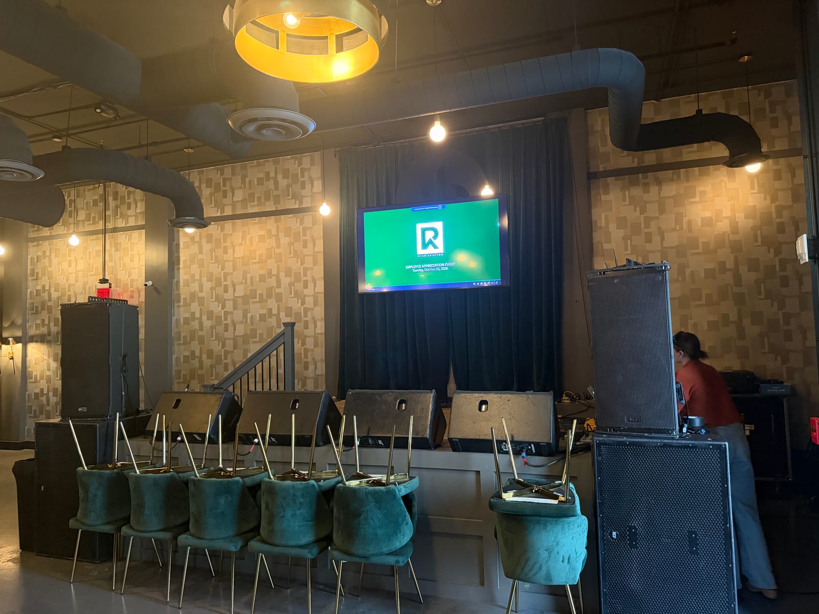 Small corporate event at Anzi Blue, Nashville, TN, with AV by Nashville Visual, photo 2