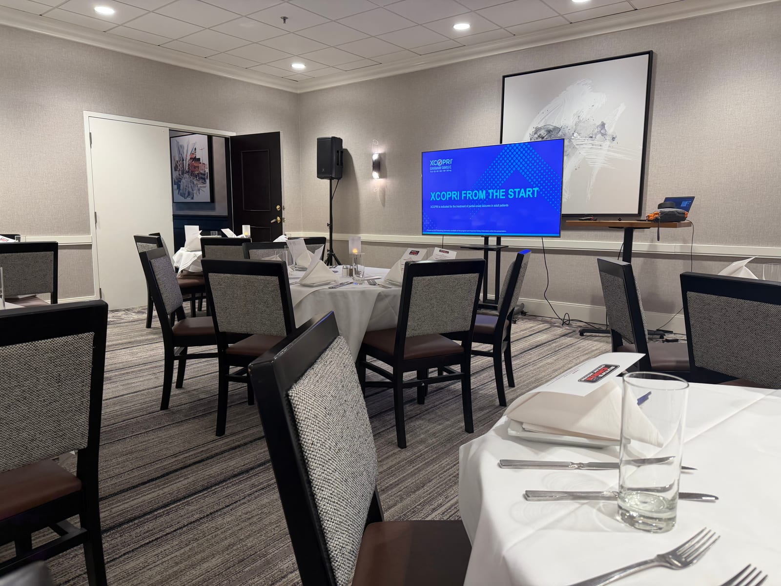 Healthcare lunch meeting at Ruth's Chris Steak House, Nashville, TN, with AV by Nashville Visual, photo 2